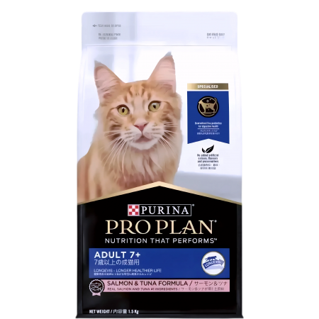 ProPlan Cat Dry Food Adult 7+ Salmon & Tuna 1.5kg