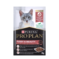 ProPlan Cat Pouch Fussy Beauty Salmon in Gravy 85g