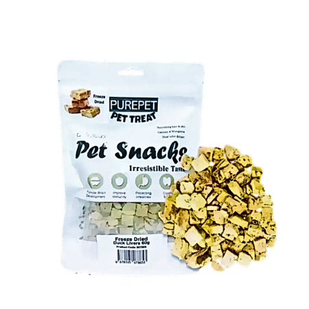 Purepet Cat Treat Freeze Dried Duck Liver 60g
