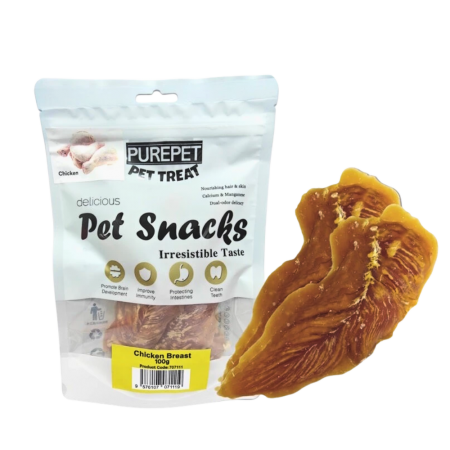 Purepet Dog Treat Chicken Breast 100g (1 for 1 offer !)