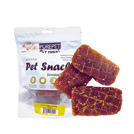 Purepet Dog Treat Chicken Jerky 100g