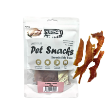 Purepet Dog Treat Turkey Twist 100g