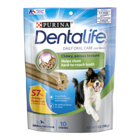 Purina Dentalife Daily Oral Care Chew for Small & Medium Dog Treats 198g