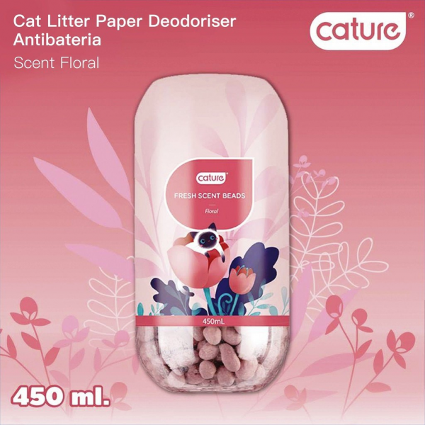 Cature Cat Fresh Scent Deodoriser Beads Floral 450ml