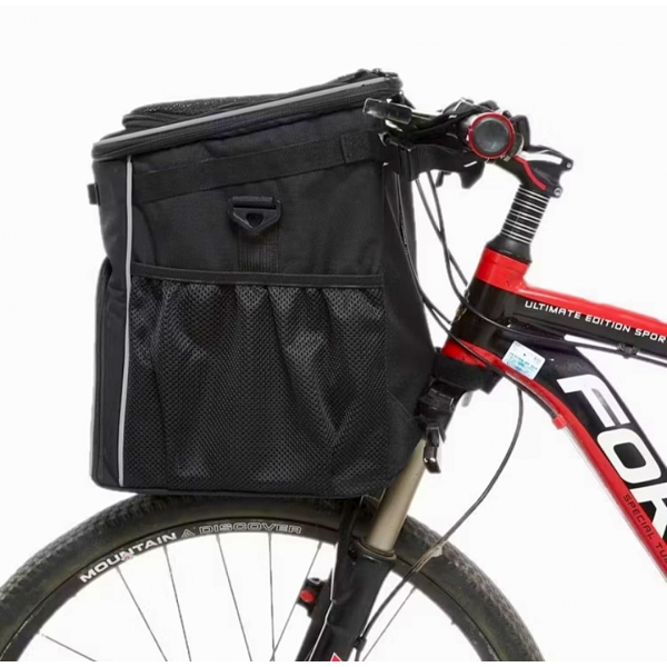 Rubeku Dog Carrier Bicycle Bag Grey