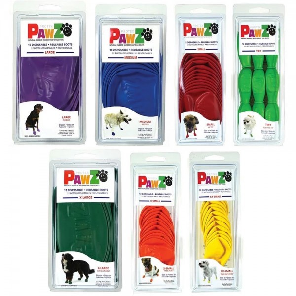 Rubeku Dog Pawz Rubber Boots (12 pcs) L