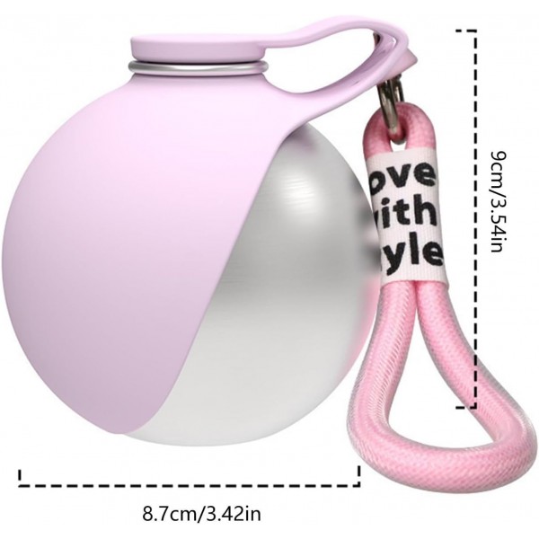 Rubeku Dog Bottle Multi Functional & Stainless Steel (Pink)