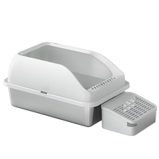 Rubeku Litter Box Stainless Steel White