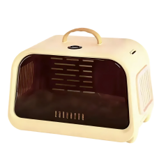 Rubeku Pet Carrier Flight Case w/Thermometer Beige