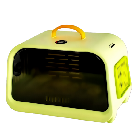 Rubeku Pet Carrier Flight Case w/Thermometer Green
