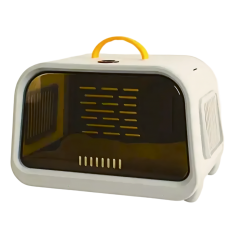 Rubeku Pet Carrier Flight Case w/Thermometer Grey