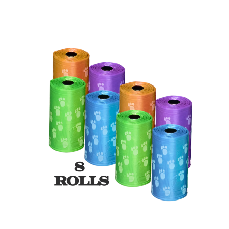 Rubeku Poo Bag Coloured (20 sheets/roll) 1 roll