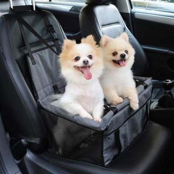 Rubeku Dog Carrier & Seat Breathable Car Safety Travel Kit Black