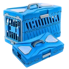 Rubeku Pet Carrier Foldable Capsule L Blue