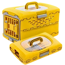 Rubeku Pet Carrier Foldable Capsule L Yellow