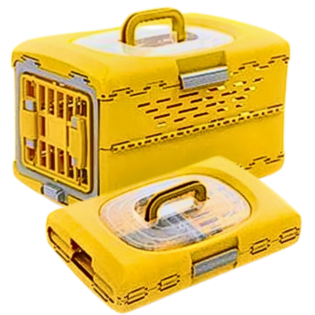 Rubeku Pet Carrier Foldable Capsule L Yellow