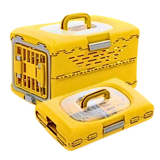 Rubeku Pet Carrier Foldable Capsule M Yellow