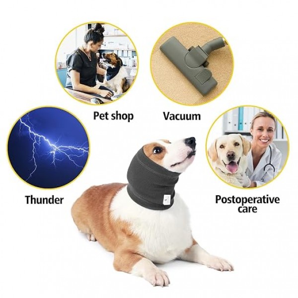 Rubeku Dog Soft Head Cover Calming Warmer L