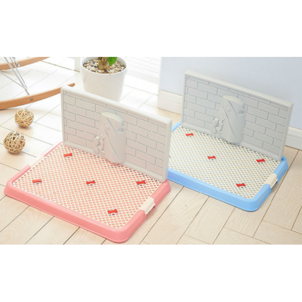 Rubeku Dog Pee Tray With Protection Covered Wall Pink
