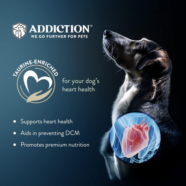 Addiction Dog Food Grain Free Salmon Bleu Puppy for Skin & Coat 20lbs