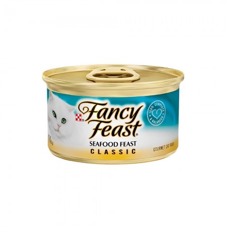 Fancy Feast Classic Seafood 85g Carton (24 Cans)