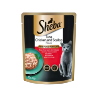 Sheba Pouch Tuna, Chicken & Scallop 70g (24 packs)