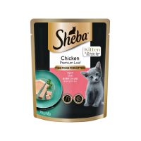 Sheba Pouch for Kitten Chicken Premium Loaf 70g (24 packs)