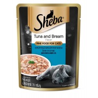Sheba Pouch Tuna and Bream 70g (24packs)