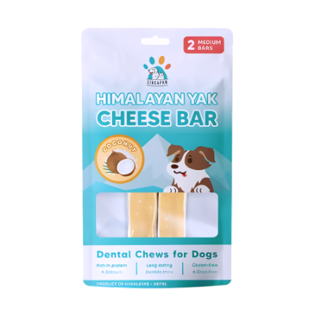 Singapaw Dog Treats Himalayan Yak Cheese Bar Coconut Medium 130g