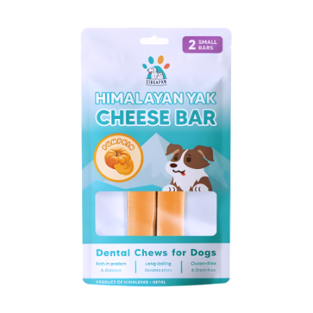 Singapaw Dog Treats Himalayan Yak Cheese Bar Pumpkin Small 60g