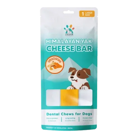 Singapaw Dog Treats Himalayan Yak Cheese Bar (Turmeric) Large 160g
