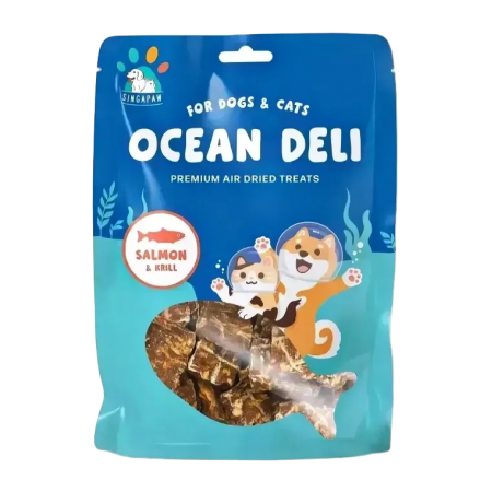 Singapaw Pet Treats Air Salmon & Krill 70g