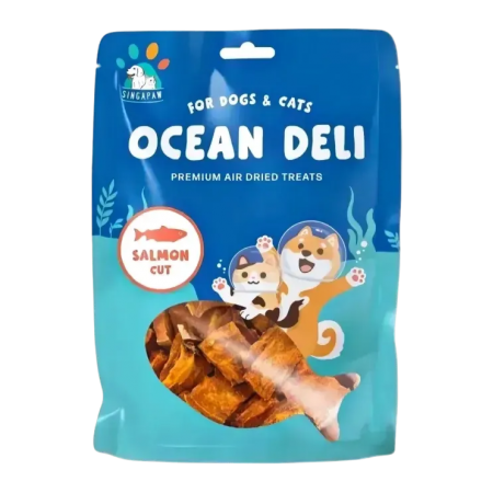 Singapaw Pet Treats Ocean Deli Salmon Cut 70g (2 packs)