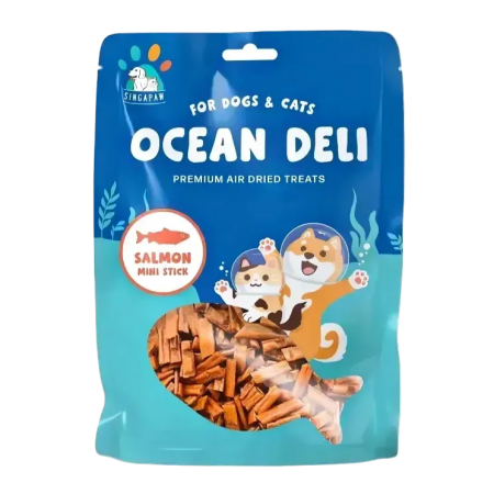 Singapaw Pet Treats Ocean Deli Salmon Mini Stick 70g (2 packs)