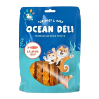 Singapaw Pet Treats Ocean Deli Salmon Strip 70g Singapaw Pet Treats Ocean Deli Salmon Strip 70g