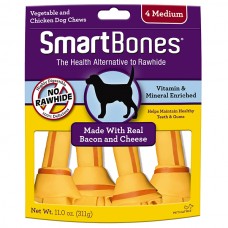 SmartBones Bacon and Cheese Medium Dog Chews 311g (4pcs)