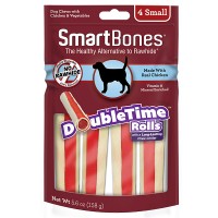SmartBones Chicken DoubleTime Rolls Small Dog Chews 158g (4pcs)
