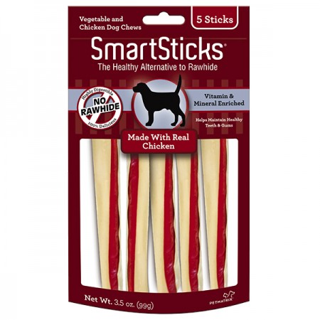 SmartBones Chicken SmartSticks Dog Chews 99g (10 sticks)