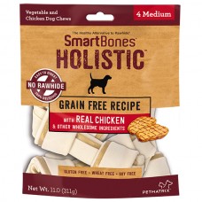 SmartBones Holistic Grain Free Chicken Medium Dog Chews 311g (4pcs)