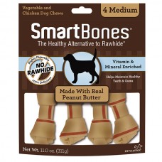 SmartBones Peanut Butter Medium Dog Chews 311g (4pcs)