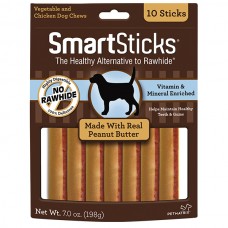 SmartBones Peanut Butter SmartSticks Dog Chews 198g (10 sticks)