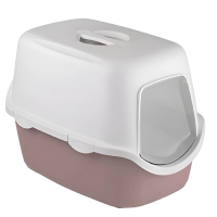 Zolux Cat Litter Box Cathy Hooded Filter Rose Grey