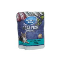 Snappy Tom Pouch With Pilchard & Snapper In Jelly 85g Carton (12 Packs)