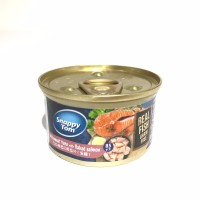 Snappy Tom Grain Free Whitemeat Tuna with Flaked Salmon Cat Canned Food 85g (24 Cans)