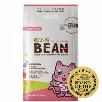 Snappy Bean Green Pea Cat Litter Floral Fresh 7L  (3 Packs)