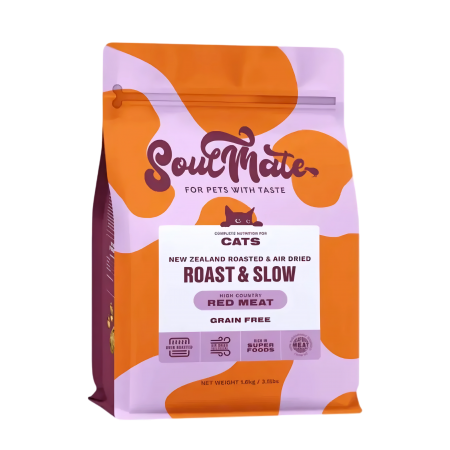 SoulMate Cat Baked & Air Dried Roast & Slow High Country Red Meat 1.6kg