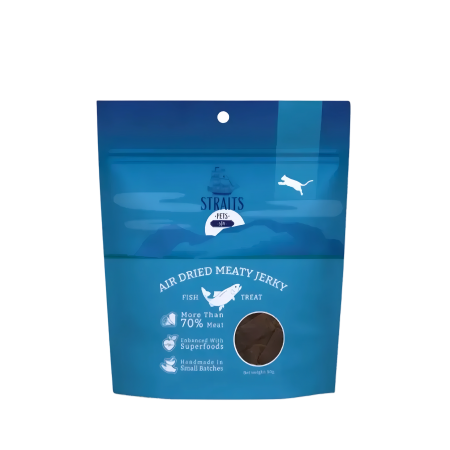 Straits Pets Cats Air Dried Meaty Jerky Fish 50g