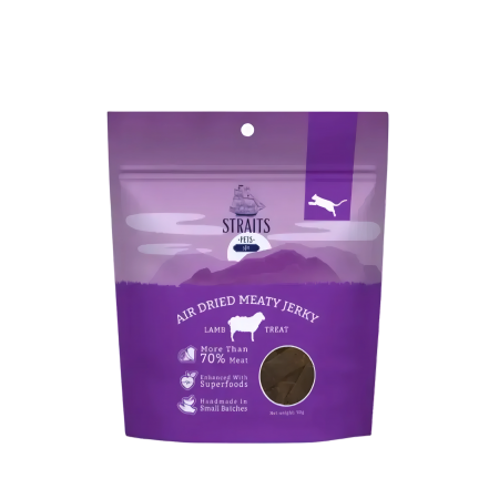 Straits Pets Cats Air Dried Meaty Jerky Lamb 50g x4