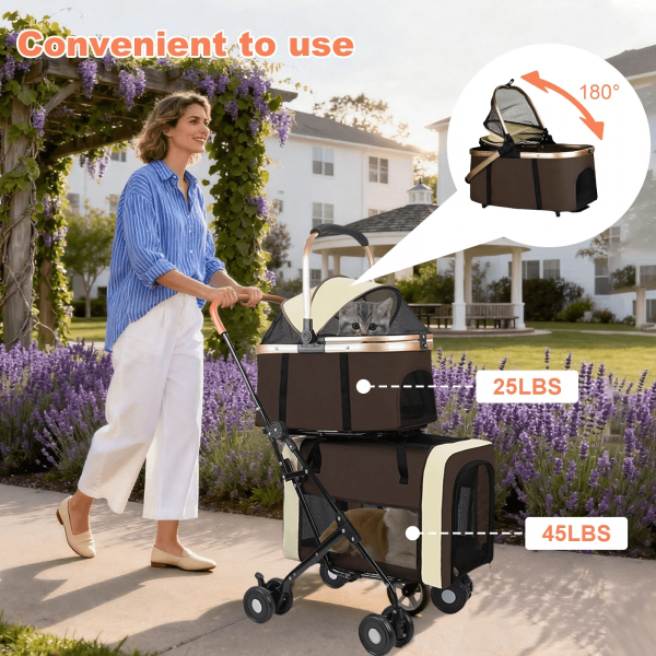 Rubeku Stroller Brown
