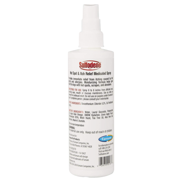 Sulfodene Hot Spot & Itch Relief Medicated Spray for Dogs 237ml